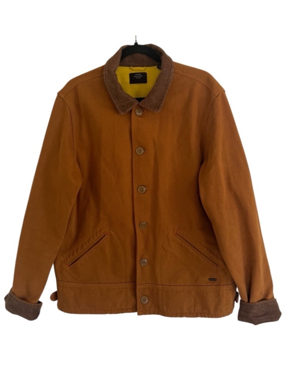 Scotch & Soda Tan Slim Fit Moleskin Jacket Large